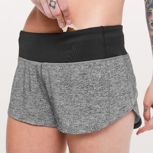 Grey speed up shorts lulu
